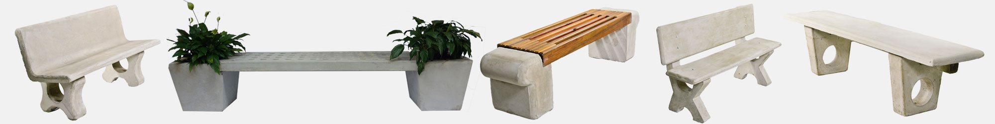 Mesas e Bancos de Concreto para Jardim