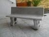 banco de concreto com encosto